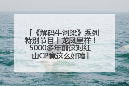 《解码牛河梁》系列特别节目丨龙凤呈祥！5000多年前这对红山CP竟这么好嗑