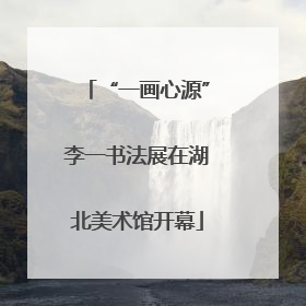 “一画心源”李一书法展在湖北美术馆开幕