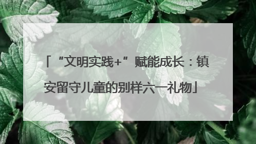 “文明实践+”赋能成长：镇安留守儿童的别样六一礼物