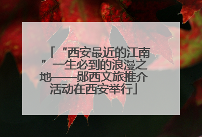 “西安最近的江南”一生必到的浪漫之地——郧西文旅推介活动在西安举行