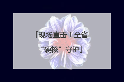现场直击！全省“硬核”守护