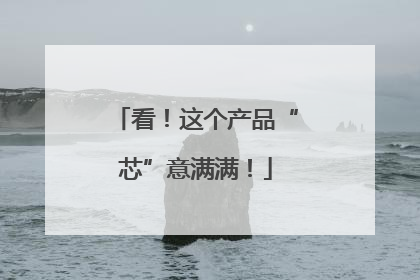 看！这个产品“芯”意满满！