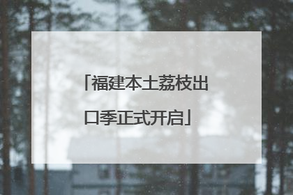 福建本土荔枝出口季正式开启