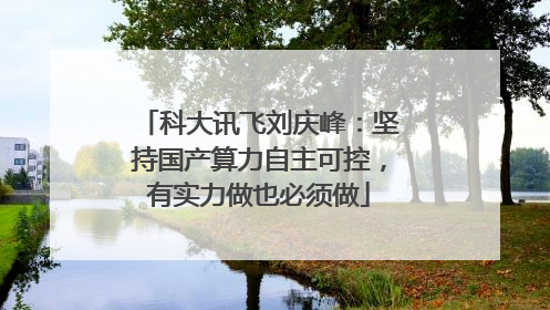 科大讯飞刘庆峰：坚持国产算力自主可控，有实力做也必须做