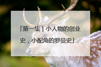 第一集｜小人物的创业史，小配角的罗曼史