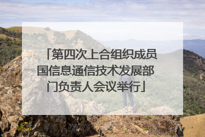 第四次上合组织成员国信息通信技术发展部门负责人会议举行