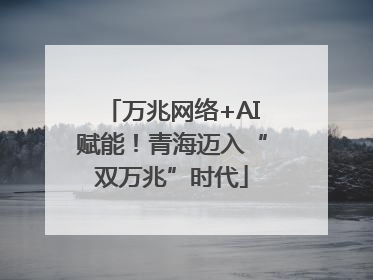 万兆网络+AI赋能！青海迈入“双万兆”时代