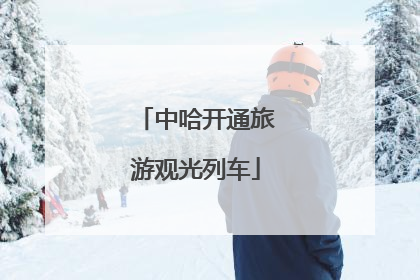 中哈开通旅游观光列车
