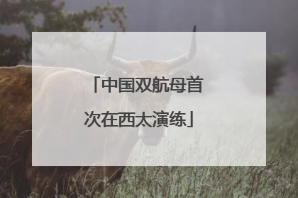 中国双航母首次在西太演练
