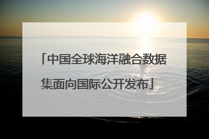 中国全球海洋融合数据集面向国际公开发布