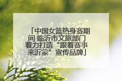中国女篮热身赛期间 临沂市文旅部门着力打造“跟着赛事来沂蒙”宣传品牌