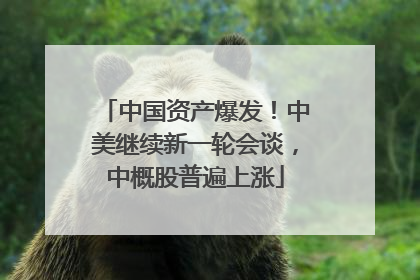 中国资产爆发！中美继续新一轮会谈，中概股普遍上涨