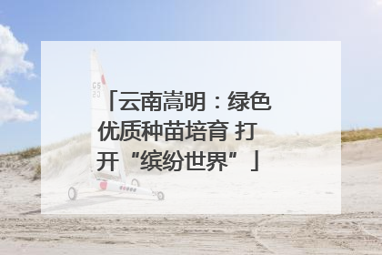 云南嵩明：绿色优质种苗培育 打开“缤纷世界”