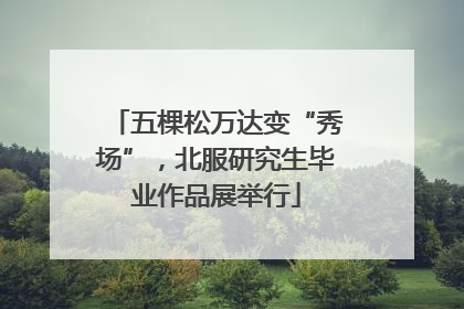五棵松万达变“秀场”，北服研究生毕业作品展举行
