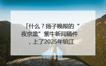 什么？扬子晚报的“夜京畿”紫牛新闻稿件，上了2025年镇江中考模拟卷！