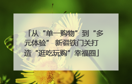 从“单一购物”到“多元体验” 新疆铁门关打造“逛吃玩购”幸福圈