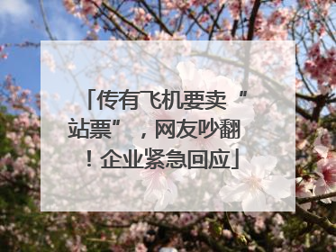 传有飞机要卖“站票”，网友吵翻！企业紧急回应