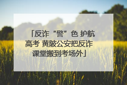 反诈“警”色 护航高考 黄陂公安把反诈课堂搬到考场外