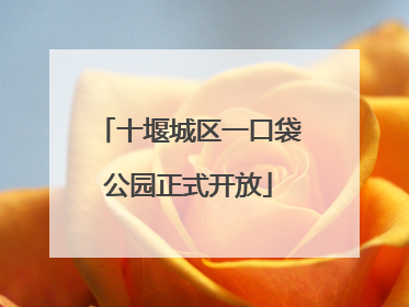 十堰城区一口袋公园正式开放