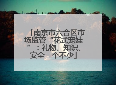 南京市六合区市场监管“花式宠娃”：礼物、知识、安全一个不少