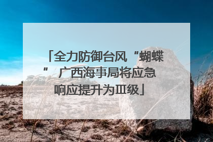 全力防御台风“蝴蝶” 广西海事局将应急响应提升为Ⅲ级