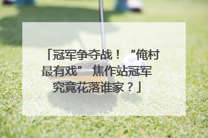 冠军争夺战！“俺村最有戏” 焦作站冠军究竟花落谁家？