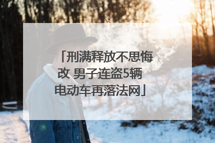 刑满释放不思悔改 男子连盗5辆电动车再落法网