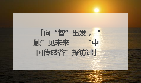 向“智”出发，“触”见未来——“中国传感谷”探访记
