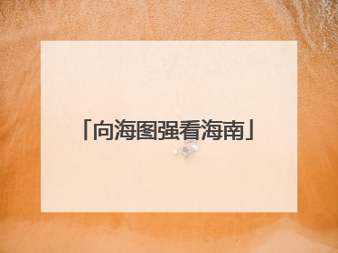 向海图强看海南