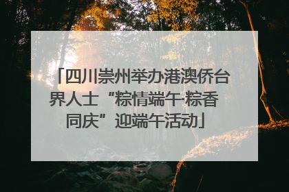 四川崇州举办港澳侨台界人士“粽情端午·粽香同庆”迎端午活动
