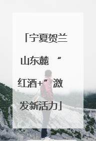 宁夏贺兰山东麓 “红酒+”激发新活力