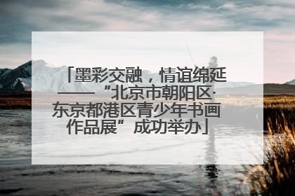 墨彩交融，情谊绵延——“北京市朝阳区·东京都港区青少年书画作品展”成功举办