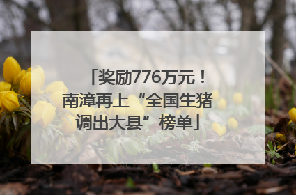 奖励776万元！南漳再上“全国生猪调出大县”榜单