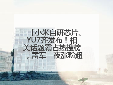 小米自研芯片、YU7齐发布！相关话题霸占热搜榜，雷军一夜涨粉超20万
