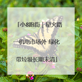 小8跑街｜星火路一机电市场外 绿化带垃圾长期未清