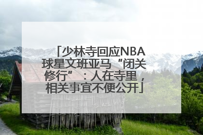 少林寺回应NBA球星文班亚马“闭关修行”：人在寺里，相关事宜不便公开