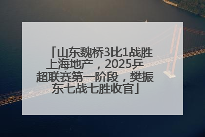 山东魏桥3比1战胜上海地产，2025乒超联赛第一阶段，樊振东七战七胜收官