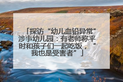 探访“幼儿血铅异常”涉事幼儿园：有老师称平时和孩子们一起吃饭，“我也是受害者”
