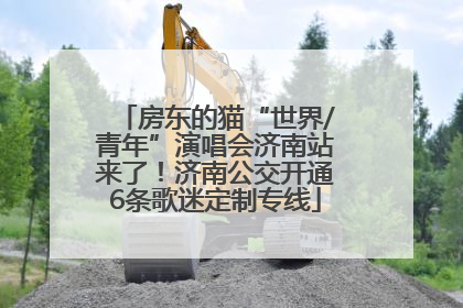 房东的猫“世界/青年”演唱会济南站来了！济南公交开通6条歌迷定制专线