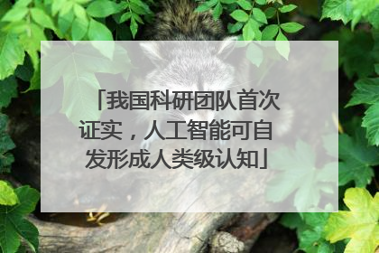 我国科研团队首次证实，人工智能可自发形成人类级认知