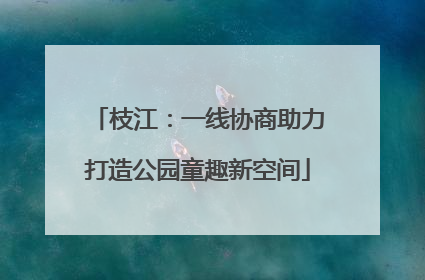枝江：一线协商助力打造公园童趣新空间