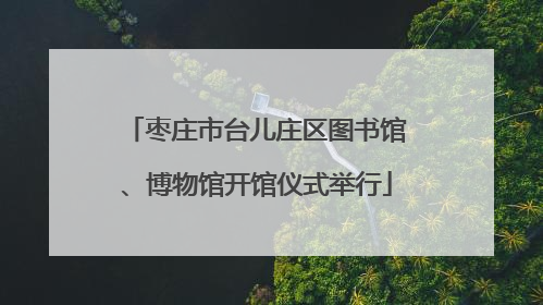 枣庄市台儿庄区图书馆、博物馆开馆仪式举行