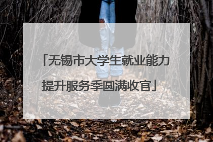 无锡市大学生就业能力提升服务季圆满收官