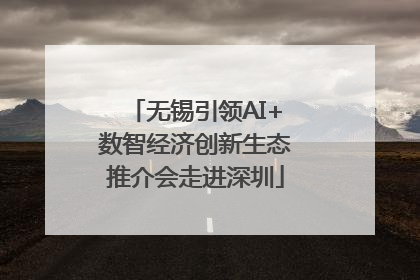 无锡引领AI+数智经济创新生态推介会走进深圳