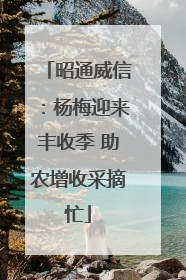 昭通威信：杨梅迎来丰收季 助农增收采摘忙