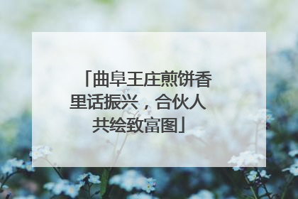 曲阜王庄煎饼香里话振兴，合伙人共绘致富图