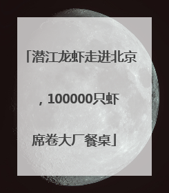 潜江龙虾走进北京，100000只虾席卷大厂餐桌