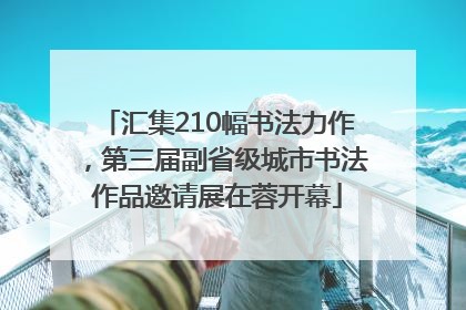 汇集210幅书法力作，第三届副省级城市书法作品邀请展在蓉开幕