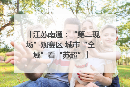 江苏南通：“第二现场”观赛区 城市“全域”看“苏超”