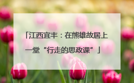 江西宜丰：在熊雄故居上一堂“行走的思政课”